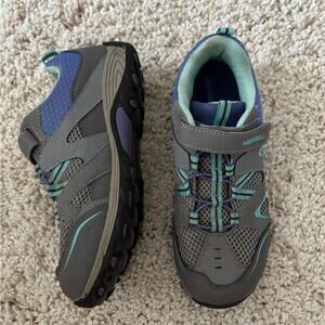 Merrell Gray Blue Outdoor Slip On Hiking Walking Shoes Size 5.5